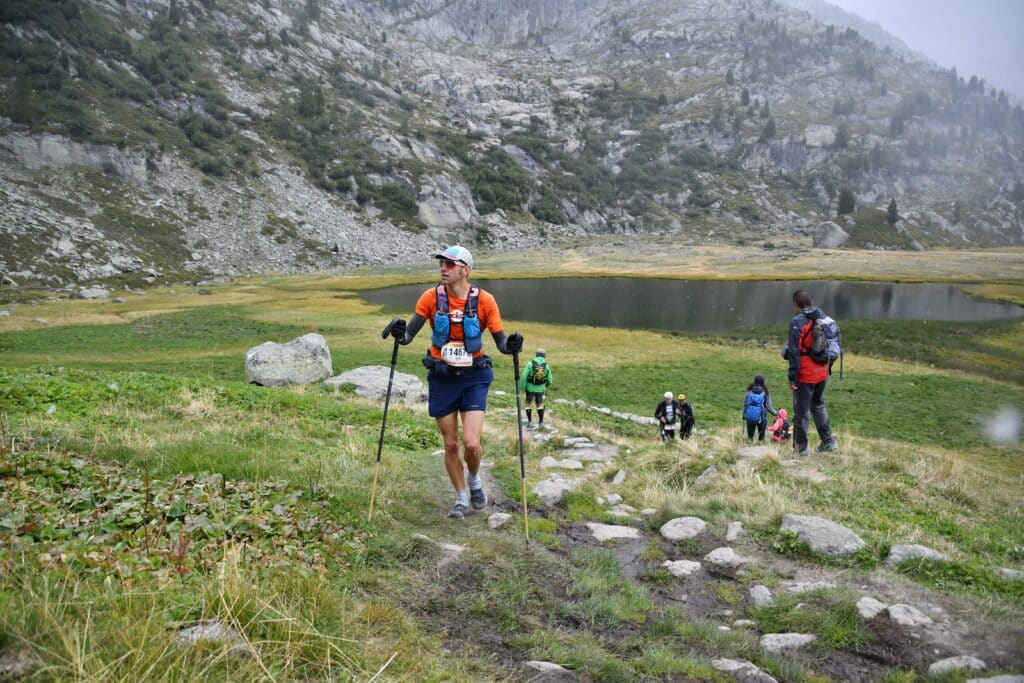 running with poles