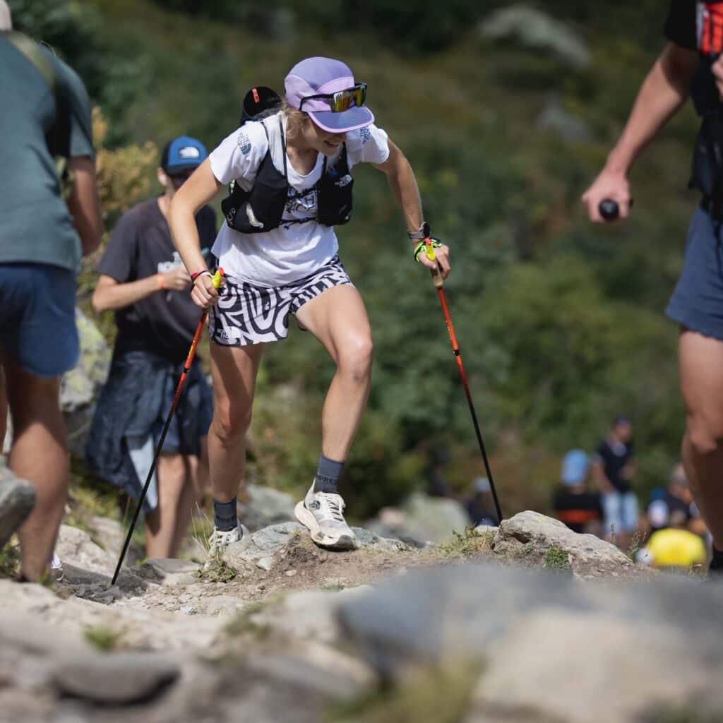 How CTS Coaches Prepare Athletes for UTMB 2 Katie Schide climbing rocks 22