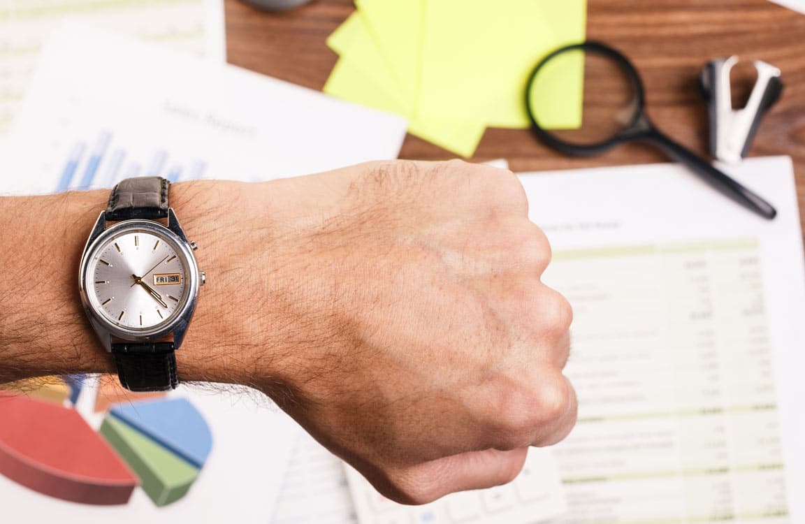 watch arm desk