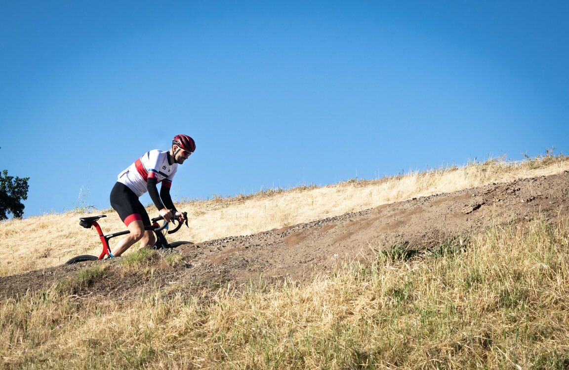 uphill cycling