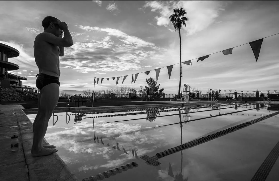 triathlon training pool male