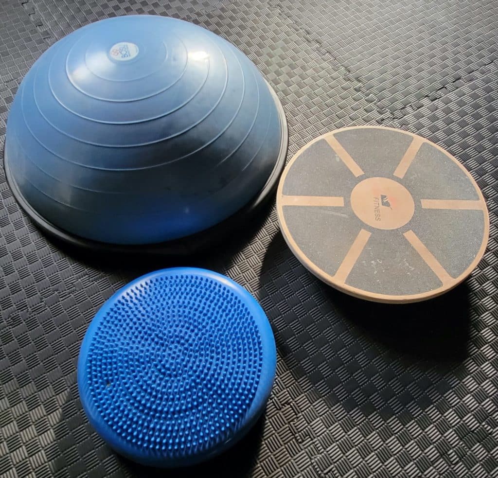 Recommended Home Strength Training Equipment for Ultrarunners 9 balance board BOSU sized rotated e1636422284800