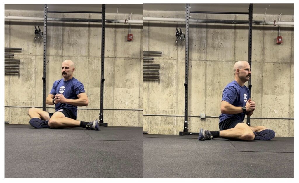 trail running injury prevention exercise - wipers exercise