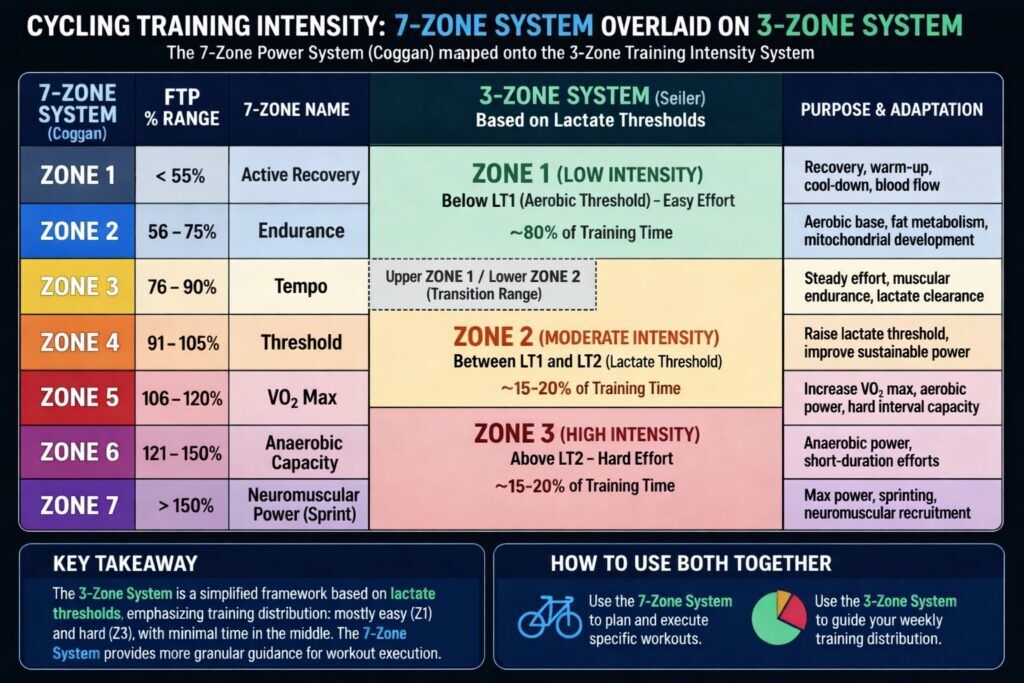 Do Cyclists Really Need Zone 2 Subzones 2a, 2b, 2c? 3 Zone 2 subzones - 7 zone system