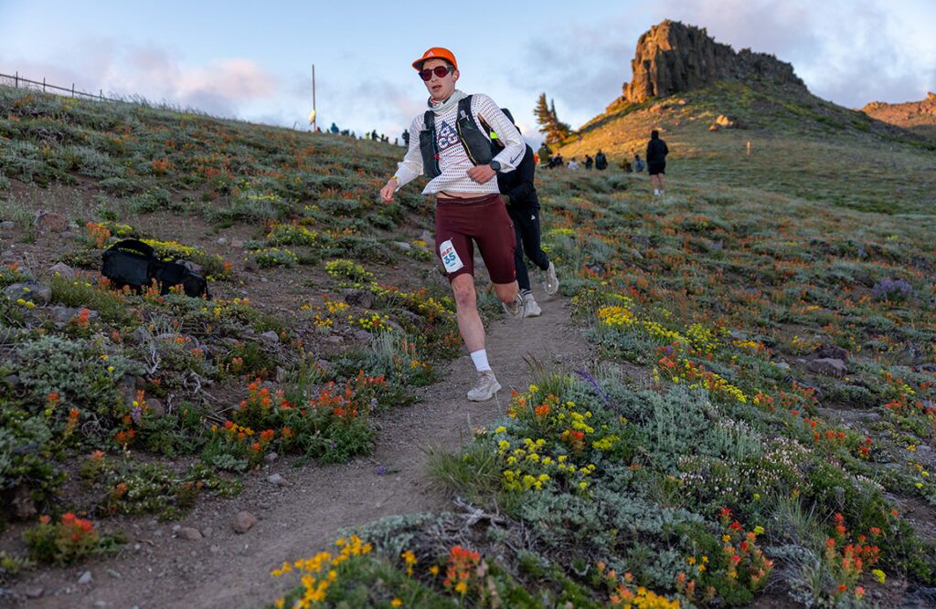 How They Did It: Riley Brady’s Western States Podium Performance 3 Riley Brady - WSER 2026 over the escarpment