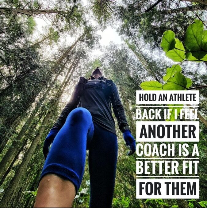 6 Things This Coach Won't Do 5 hold an athlete back