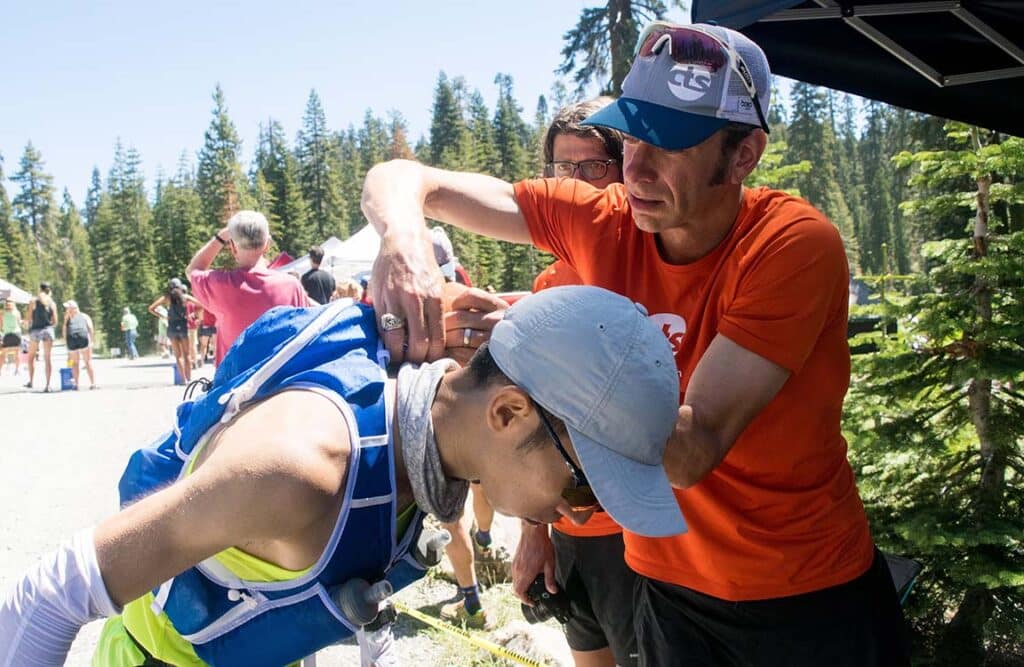 race support aid station ice
