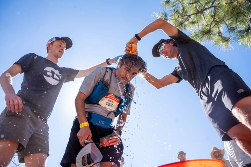 cooling an athlete during Western States Endurance Run