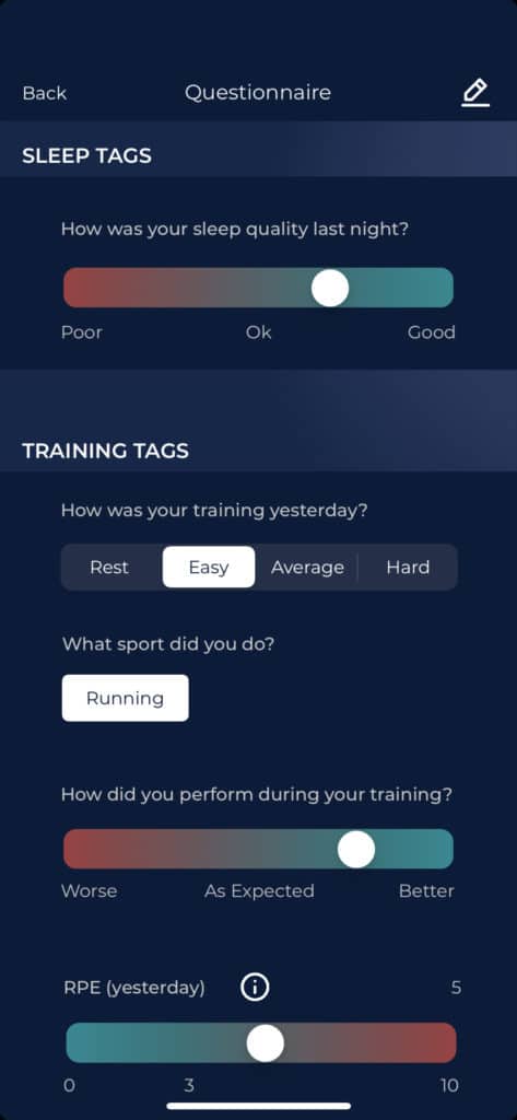 Practical Heart Rate Variability Recommendations for Ultrarunners 4 heart rate variability app screenshot