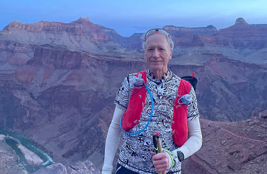 Henry Bickerstaff: The Training Behind the Fastest 70+ Age Group 50- and 100-Mile Ultramarathon Finishes 2 Henry Bickerstaff at the Grand Canyon