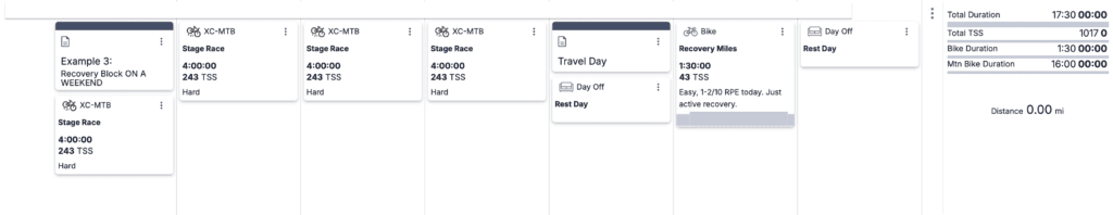 How to Build The Best Recovery Weeks for Cyclists 5 recovery week example 3