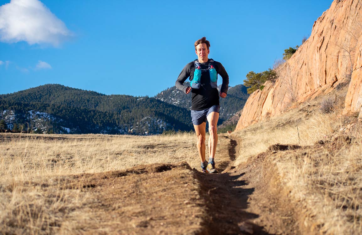 Jason Koop running in Red Rocks