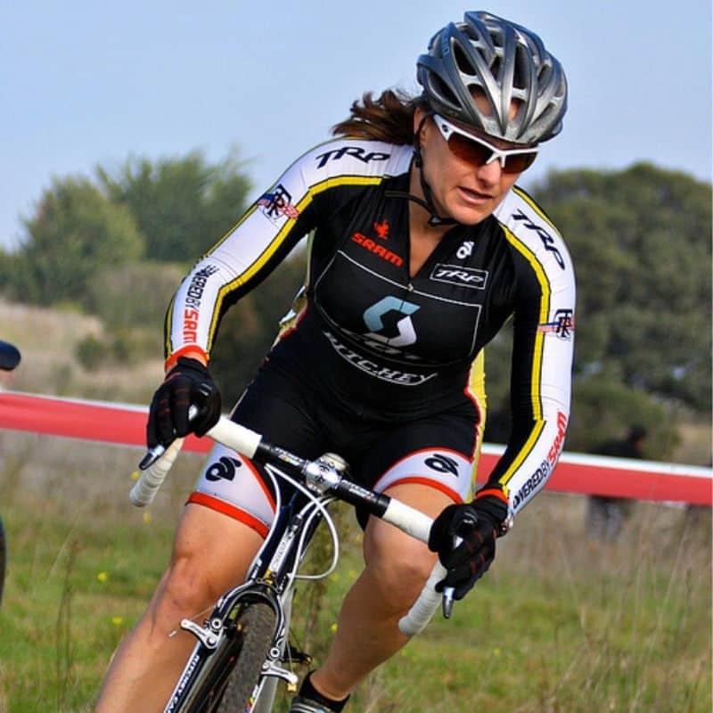 Kerry Bonar cycling coach in cyclocross race