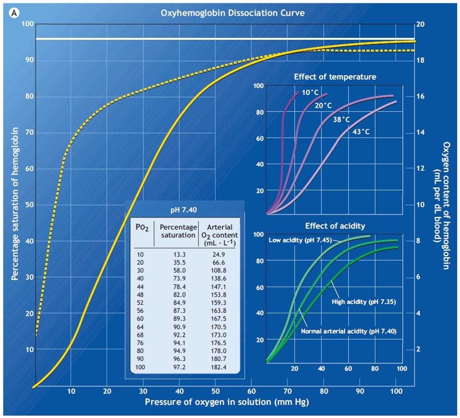 oxygen saturation curve