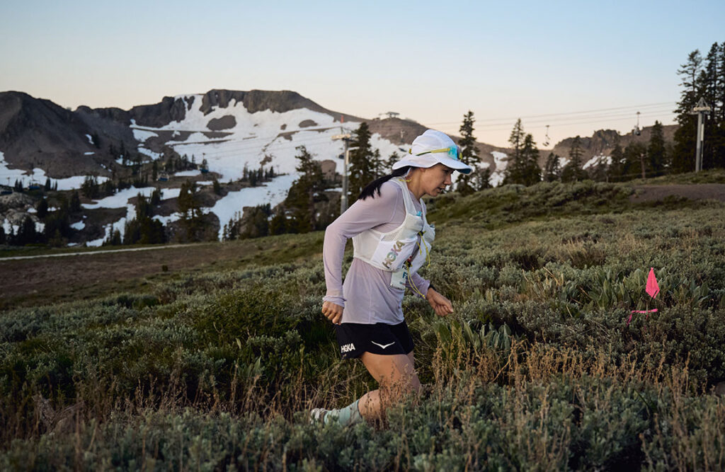Fuzhao Xiang running Western States Endurance Run 2025