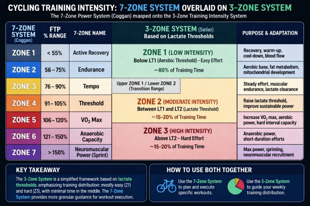 Do Cyclists Really Need Zone 2 Subzones 2a, 2b, 2c? 3 Zone 2 subzones - 7 zone system